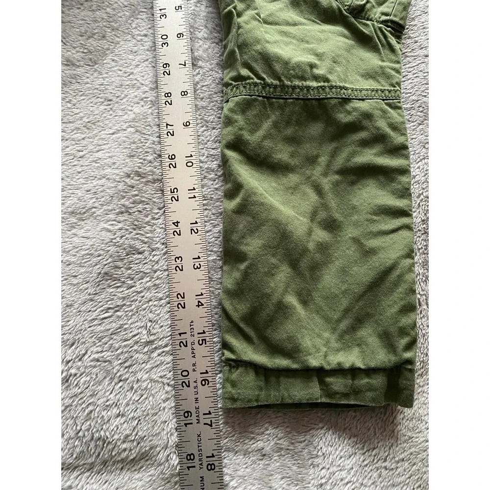 Hanna Andersson Boys Pants 110 US 5 Green Cargo Kids s1